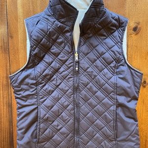 Women’s reversible quilted fleece vest, sm/med